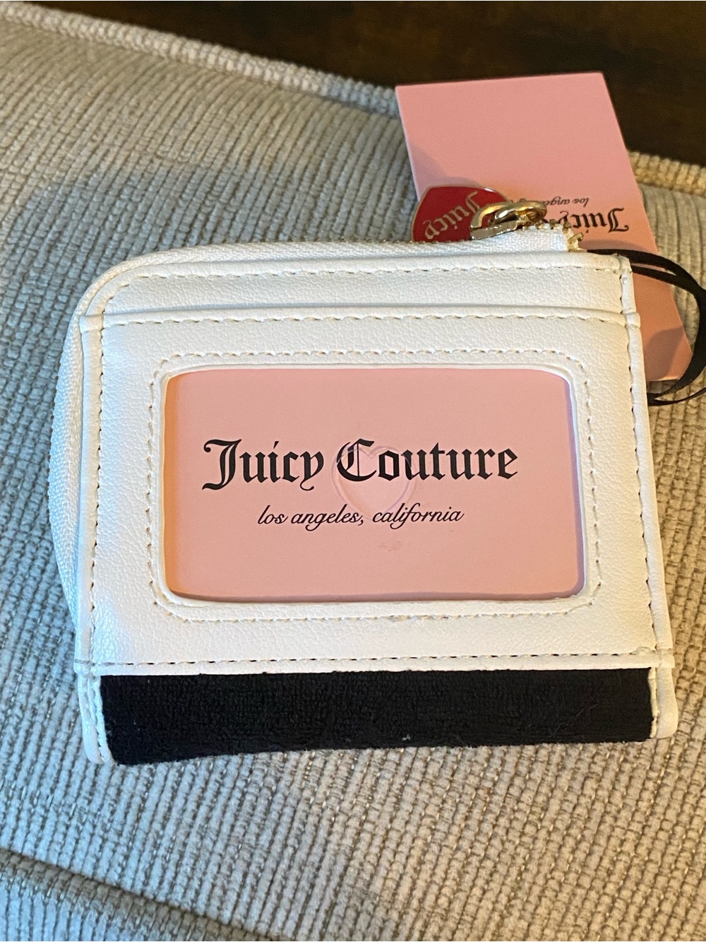 Juicy Couture Black Strawberry Zip Wallet NWT - Picture 6 of 8